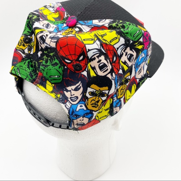 Marvel Sublimated Faces Kids Snapback Hat - Picture 4 of 5